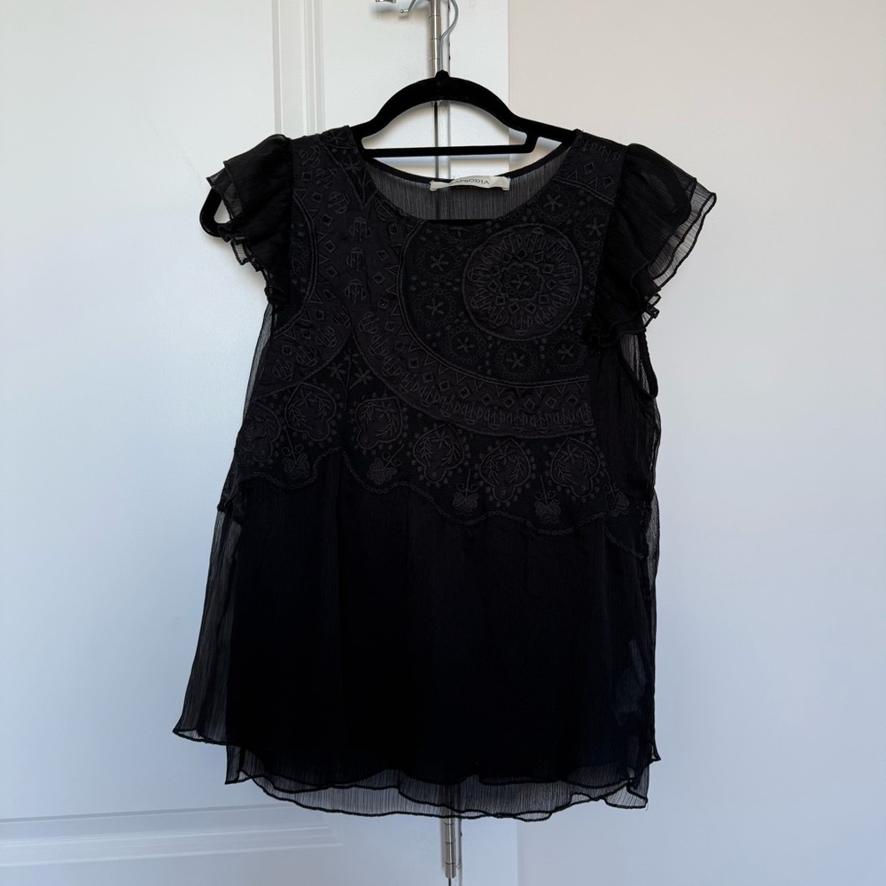 RAPSODIA - Elegant Black Lace Top